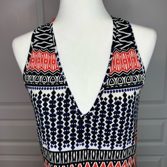 Nine West Racerback Abstract Print Maxi Dress - Picture 2 of 8